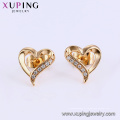 62670 moda feminina jóias duas peças projeta em forma de coração 18 k conjunto de jóias de cor de ouro